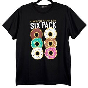 ROMWE Gym Tee, Check Out My Six Pack, Size Medium